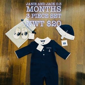 **NWT Janie and Jack 0-3 Months 3 Pieces**
